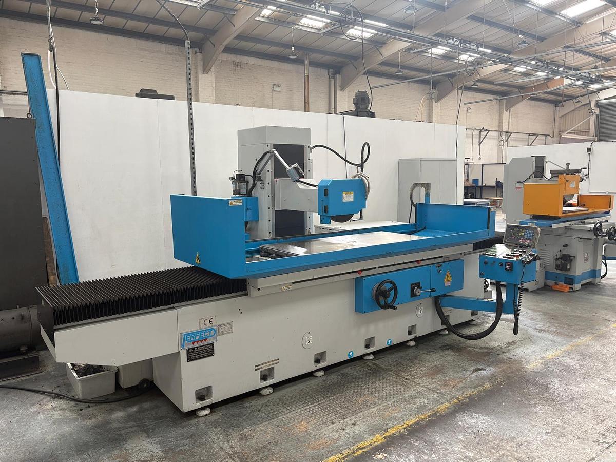 Used 2014 PERFECT PFG 70150AHRD SURFACE GRINDING MACHINE WITH AUTOMATIC DOWNFEED & CROSS FEEDS