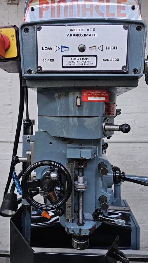 Used EXCEL PINNACLE PKTM-5VS HEAVY DUTY TURRET MILLING MACHINE – EXCELLENT CONDITION!