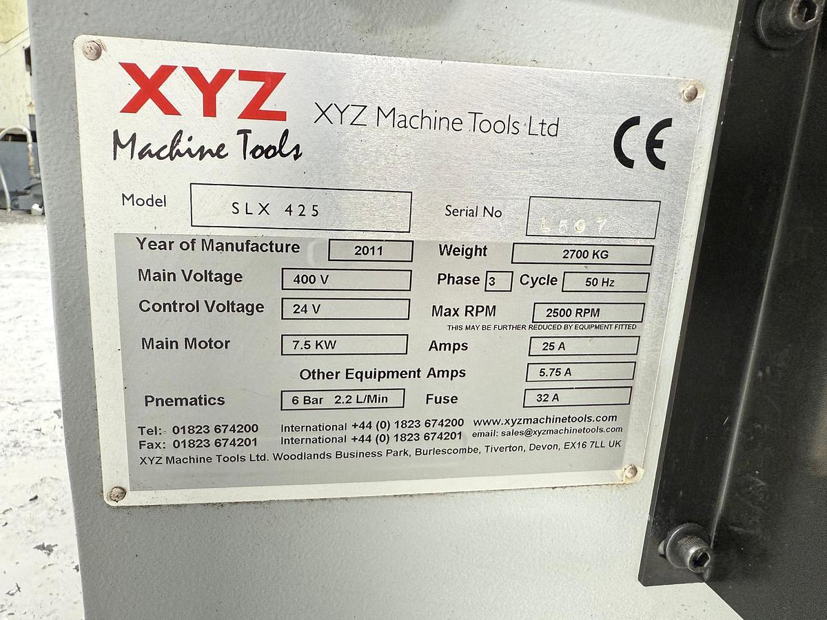 Used XYZ PROTURN SLX 425 X 1250MM CNC/MANUAL TEACH GAP BED CENTRE LATHE