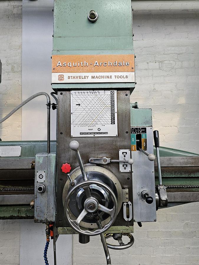 Used ASQUITH 2PT 12-54 POWERTHRUST RADIAL ARM DRILL
