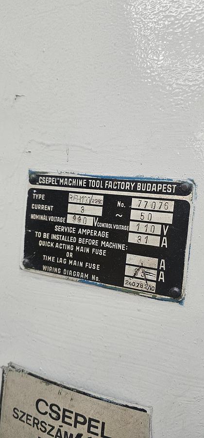 Used CESPEL RFH 100 x 2250 HEAVY DUTY RADIAL ARM DRILLING MACHINE