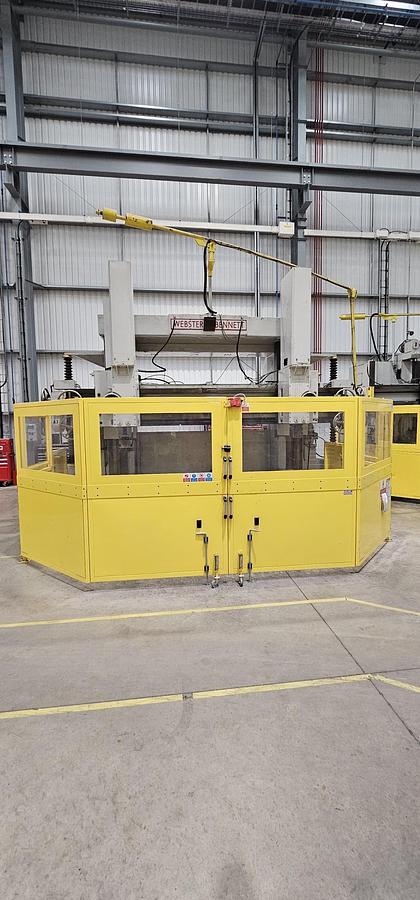 Used 1977 WEBSTER & BENNETT 120" DCM DOUBLE COLUMN VERTICAL BORING MACHINE
