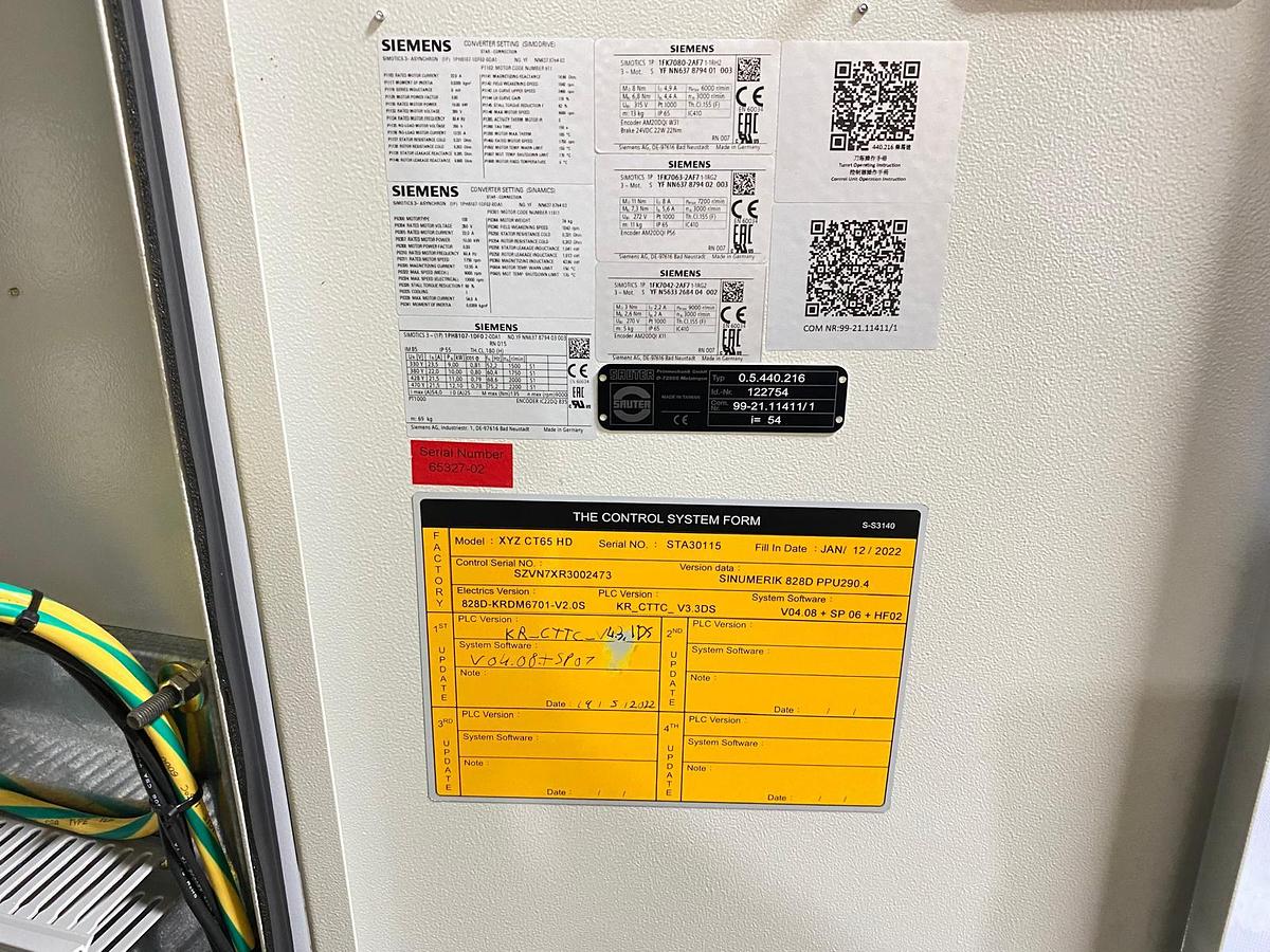 Used 2022 XYZ COMPACT TURN CT65HD 2 AXIS CNC TURNING CENTRE