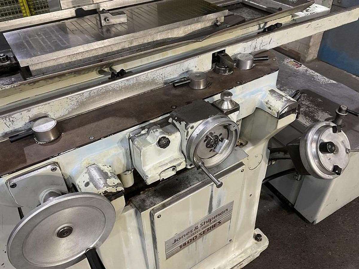 Used JONES & SHIPMAN 1400L PRODUCTION / TOOLROOM SURFACE GRINDING MACHINE WITH EXTENDED COLUMN AND POWER RISE AND FALL WHEELHEAD