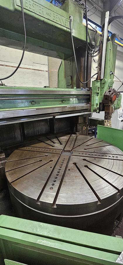 Used 1970 WEBSTER & BENNETT 120" DCM DOUBLE COLUMN VERTICAL BORING AND TURNING MACHINE