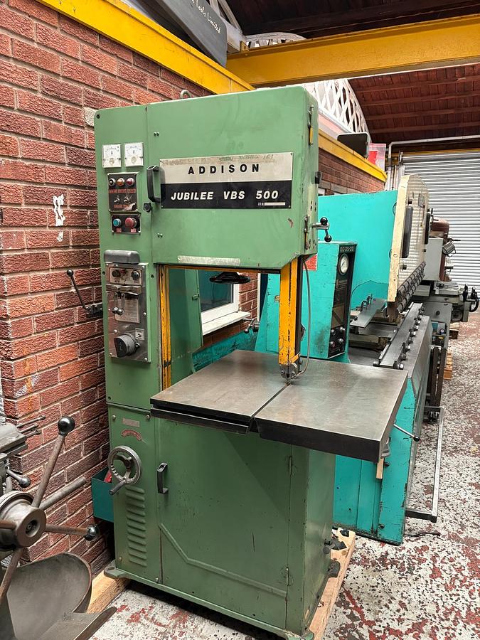 Used 2000 ADDISON JUBILEE VBS 500 HEAVY DUTY VERTICAL BANDSAW