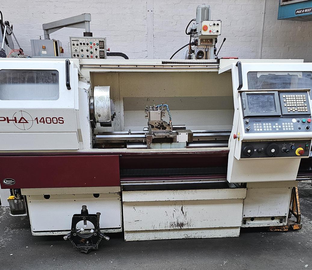 Used HARRISON ALPHA 1400S X 1250MM CNC/MANUAL GAP BED CENTRE LATHE
