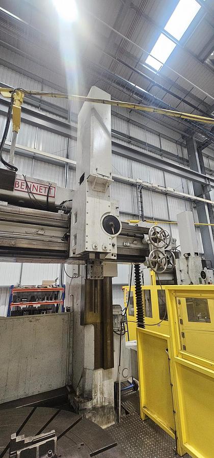 Used 1977 WEBSTER & BENNETT 120" DCM DOUBLE COLUMN VERTICAL BORING MACHINE