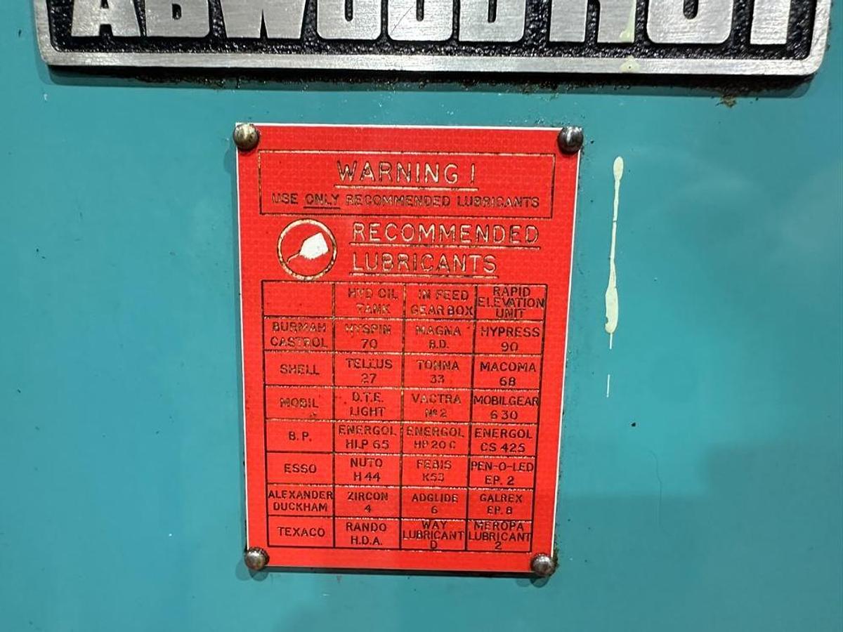 Used ABWOOD RG1-24 HORIZONTAL SPINDLE ROTARY TABLE ‘RING’ SURFACE GRINDING MACHINE