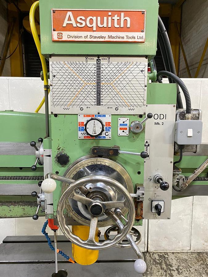 Used 1977 ASQUITH OD1 MK2 14/54 RADIAL ARM DRILL