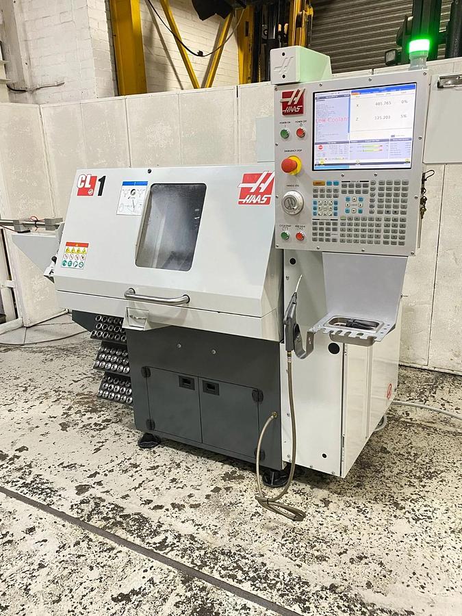 Used 2021 HAAS CL-1 2 AXIS CNC CHUCKING LATHE WITH BARFEED