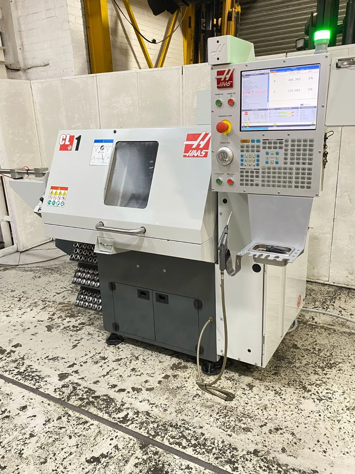 Used 2021 HAAS CL-1 2 AXIS CNC CHUCKING LATHE WITH BARFEED