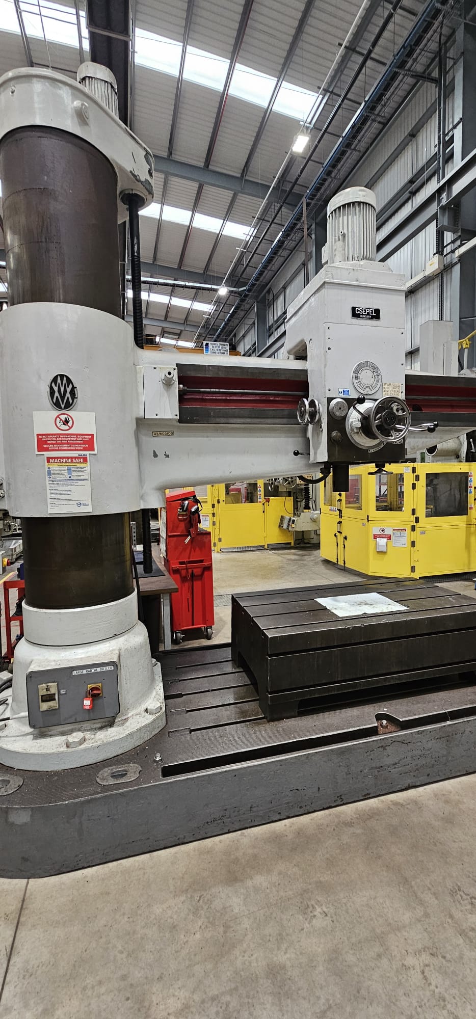 Used CESPEL RFH 100 x 2250 HEAVY DUTY RADIAL ARM DRILLING MACHINE