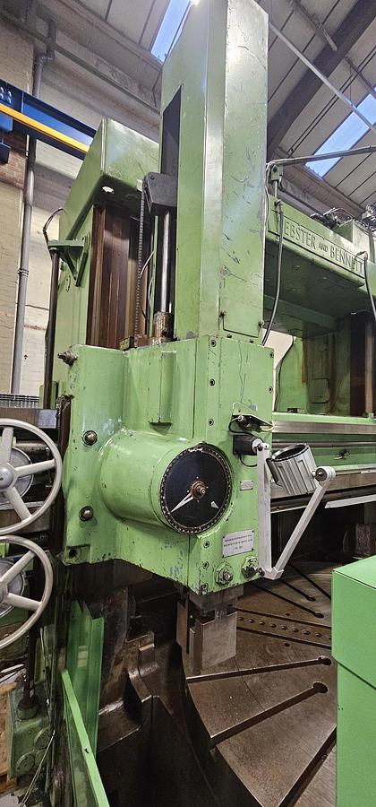 Used 1970 WEBSTER & BENNETT 120" DCM DOUBLE COLUMN VERTICAL BORING AND TURNING MACHINE