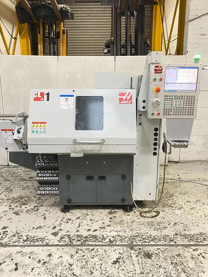 Used 2021 HAAS CL-1 2 AXIS CNC CHUCKING LATHE WITH BARFEED