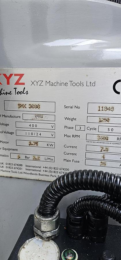 Used 2013  XYZ PROTO TRAK SMX 3000 CNC TURRET MILLING MACHINE