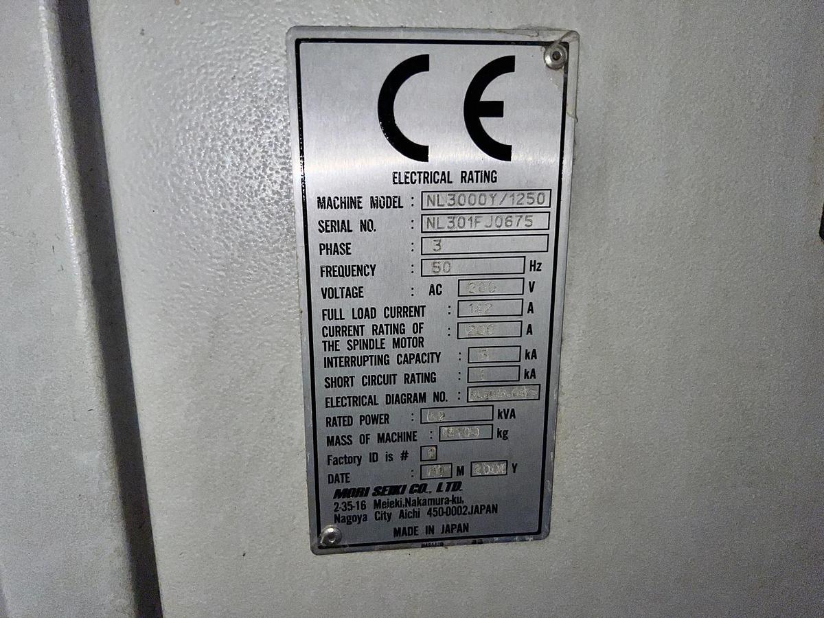 Used MORI SEIKI NL3000Y/1250 4 AXIS UNIVERSAL CNC TURNING CENTRE