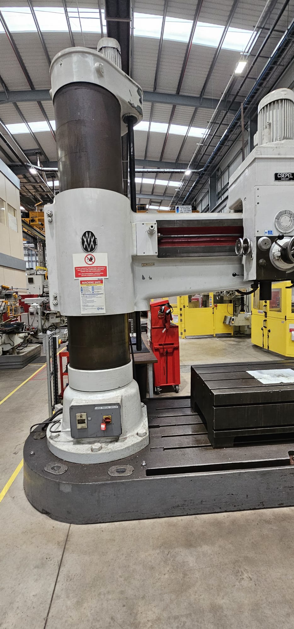 Used CESPEL RFH 100 x 2250 HEAVY DUTY RADIAL ARM DRILLING MACHINE