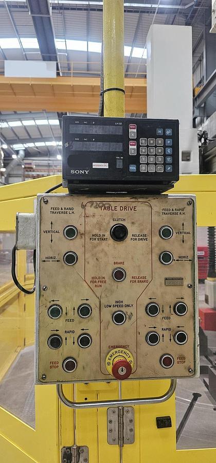Used 1977 WEBSTER & BENNETT 120" DCM DOUBLE COLUMN VERTICAL BORING MACHINE