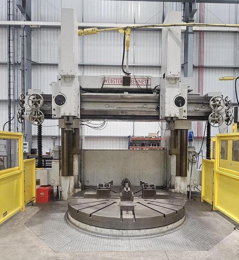 Used 1977 WEBSTER & BENNETT 120" DCM DOUBLE COLUMN VERTICAL BORING MACHINE