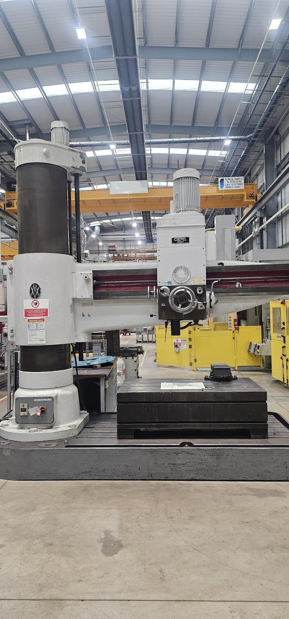 Used CESPEL RFH 100 x 2250 HEAVY DUTY RADIAL ARM DRILLING MACHINE