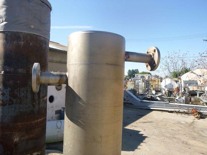 Used Heat Exchanger, Shell & Tube, S/st, 1/2" Tubes, 12" x 72" #S744380