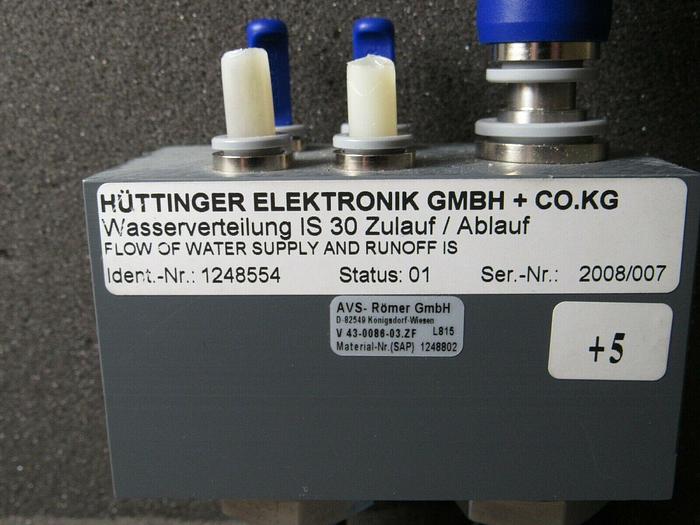 Used HUTTINGER FLOW VALVE