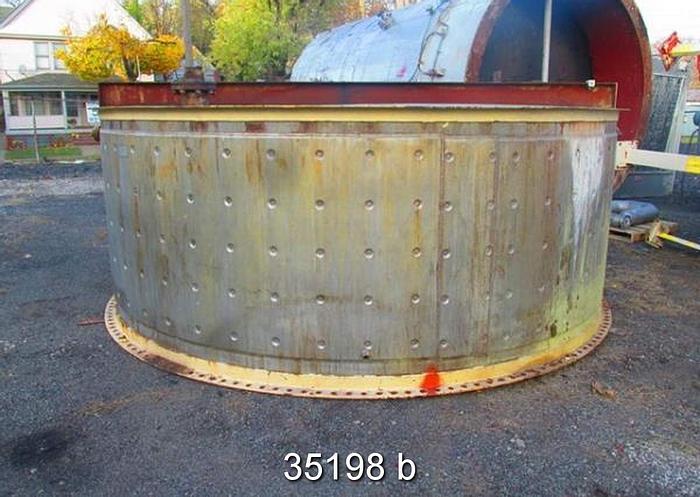 Used 14,000 Gallon Jacketed Tank, 153" x 180" Straight Side #35198
