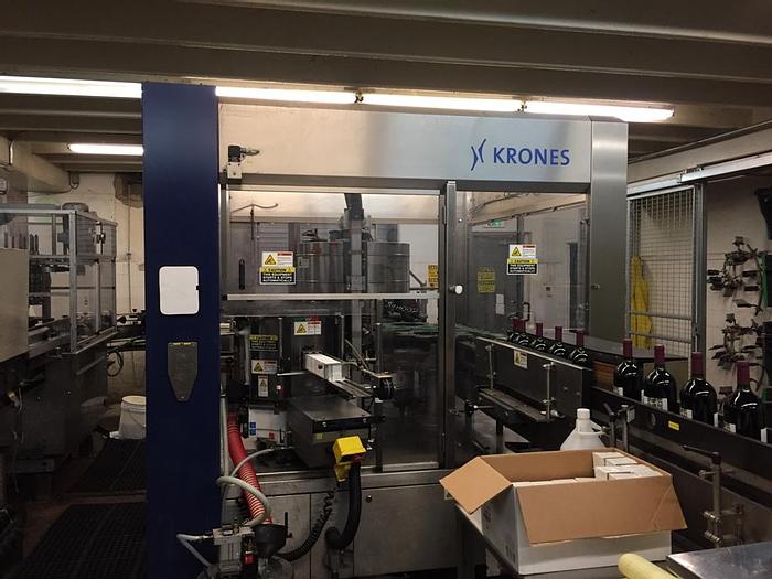 Used Labeler, Krones, Universella, Front&Back, Glue, Wine Bottles #C740300