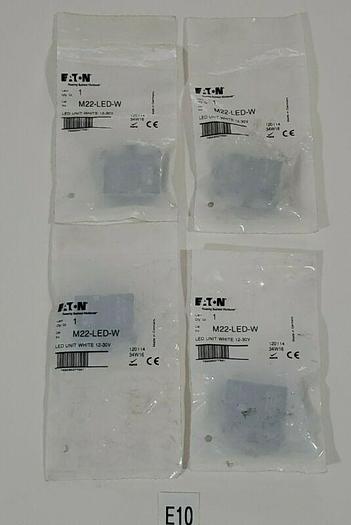 *NEW IN BAG* LOT OF 4 Eaton M22-LED-W 12-30V LED UNIT WHITE BLOCK + WARRANTY!