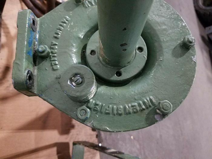 Used Pneumatic Cylinder with mounting bracket Air Piston 12" Stroke x 5" Dia.