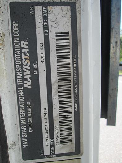 Used 2001 International 4700 Single Axle Dump Truck