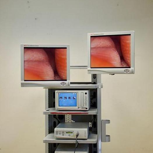 D'occasion COLONNE DE COELIOSCOPIE STRYKER AVEC CAMERA HD ET DEUX ECRANS PLATS