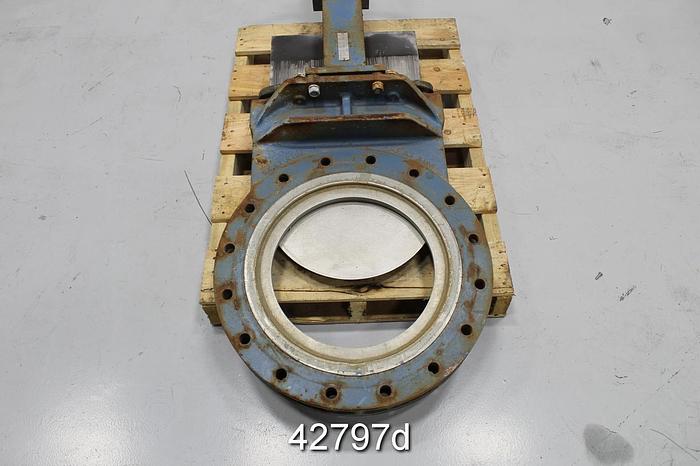 Used Dezurik 16" Hand Operated Knife Gate Valve #42797