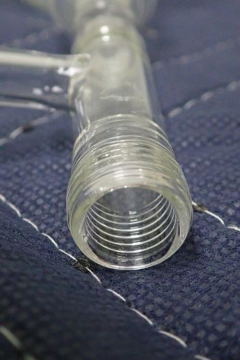 Used Kimax 250ml Glass Round Bottom Distillation Flask with Ace Claisen Adapter