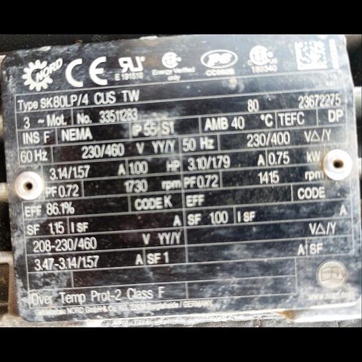 Used Conveyor, Belt, 24" X 9', Coastline, 1 HP, #S742531