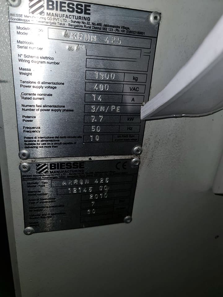 Used Biesse Akron 425 - Edgebanding - 2010