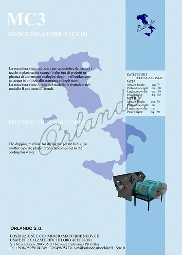 MC3 - SGOCCIOLATORE TACCHI / DRIPPING HEELS MACHINE