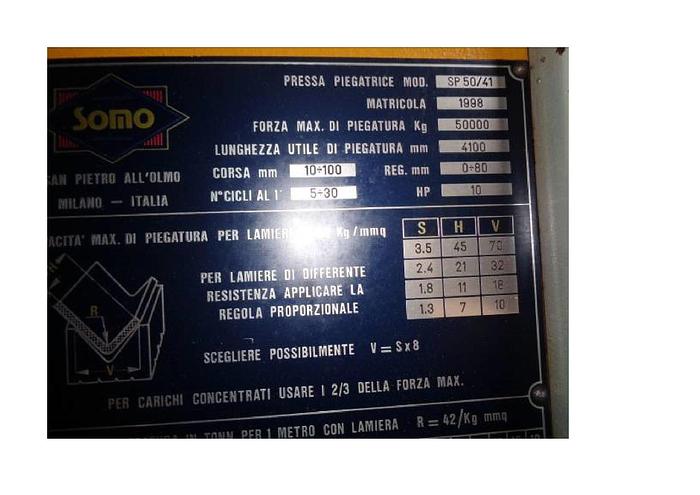 D'occasion SOMO PRESS BRAKE4000X50 #ITA3811