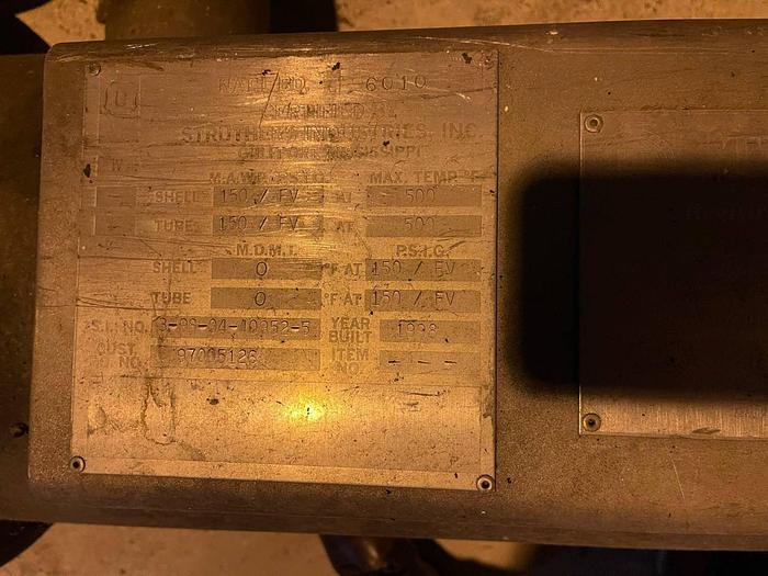 Used TEMA S/S TUBE TYPE HEAT EXCHANGER