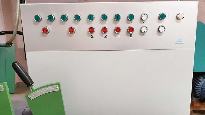 Used Gubisch 4 side moulding automat BS 230/4, 7 heads, year 1989