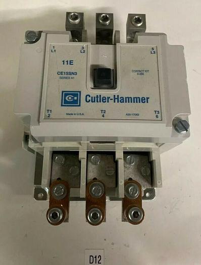 Used Cuttler Hammer Eaton Motor Contactor CE15SN3 110v / 120V Coil Warranty
