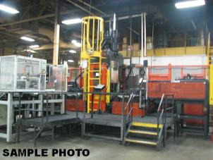 Used 900 Ton Rutil (Italy) Hydraulic Press; 4-Post Up/Down-Acting Type; Mfg. 2005; Like New