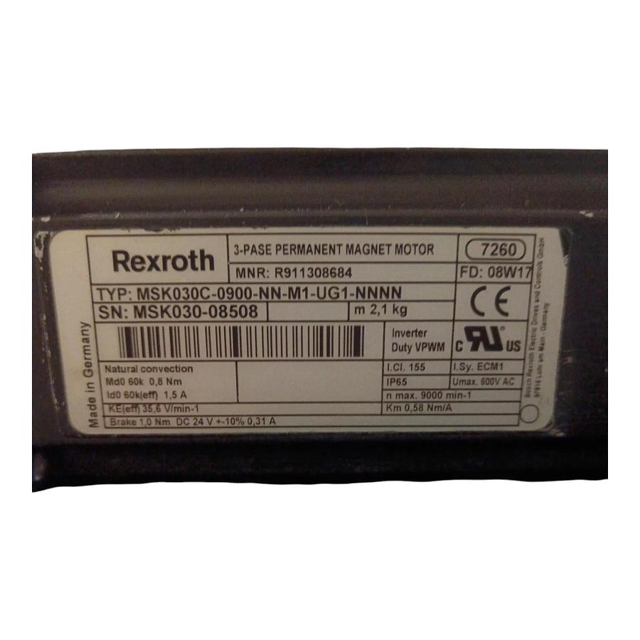 Rexroth MSK030C-0900-NN-M1-UG1-NNN