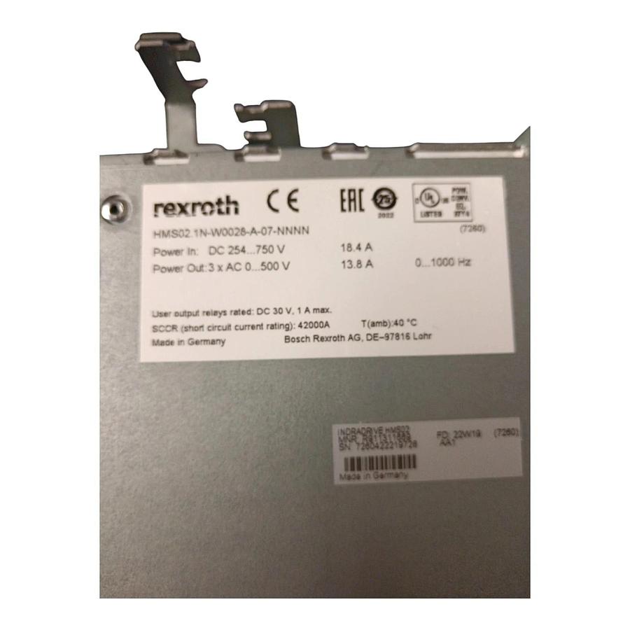 REXROTH HMS02. 1N-W0028-A-07-NNNN UK