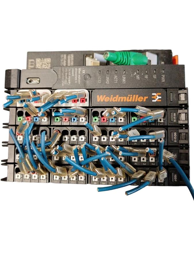 Usato WEIDMÜLLER UR20-FBC-PN-IRT + UR20-16D0-P (x2) + UR20-4A0-UI-16