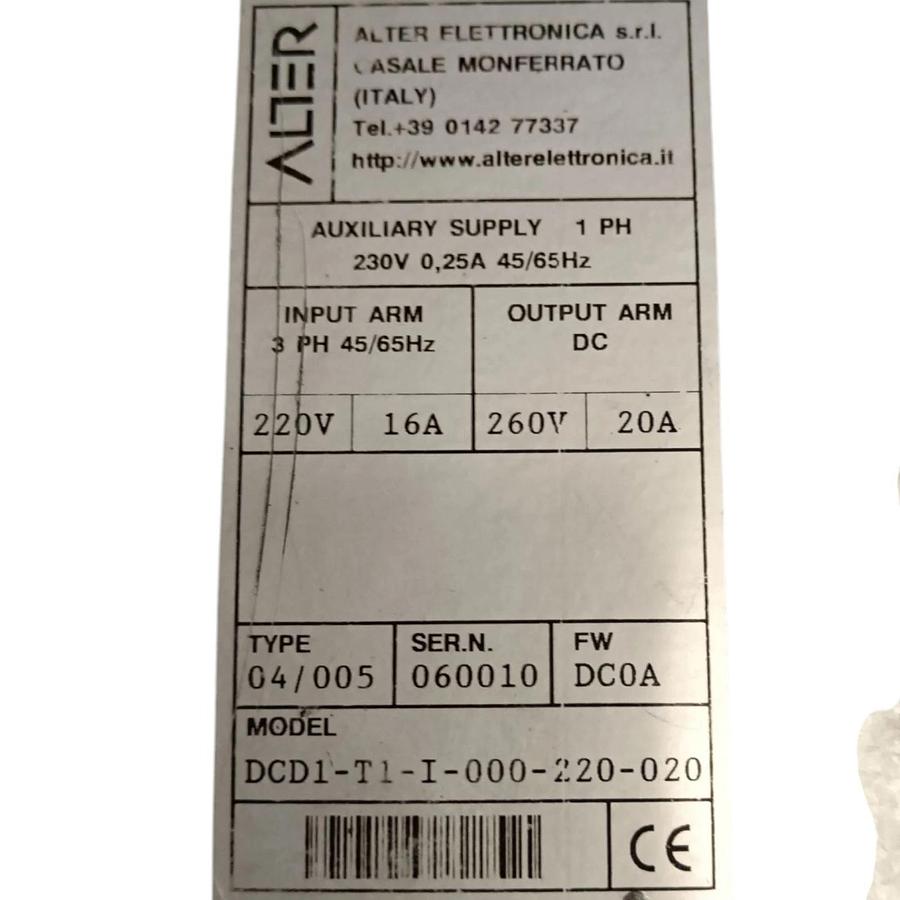 Usato Alter DCD1-T1-I-000-220-020