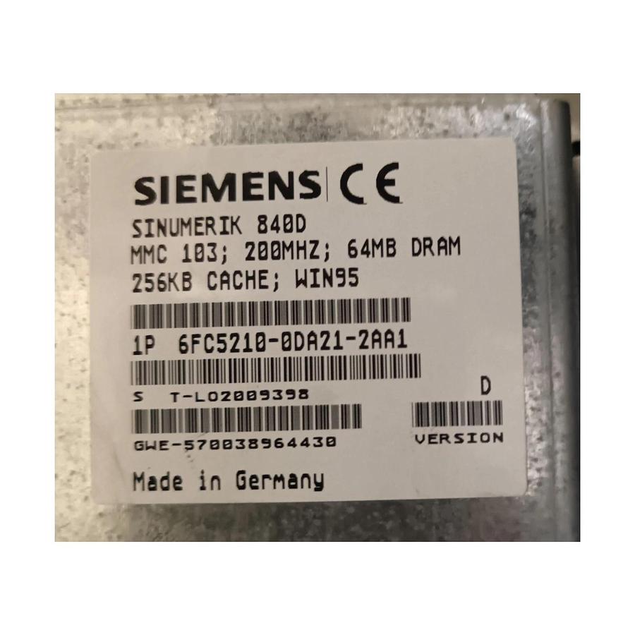 Usato SIEMENS 6FC5203-0AB50-0AA2 + 6FC5210-0DA21-2AA1 TRUMPF