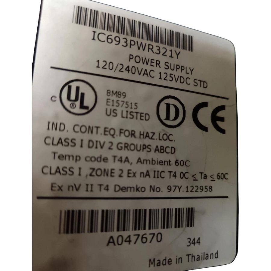 Usato GE FANUC IC693PWR321Y + IG693CPU350-CG + moduli