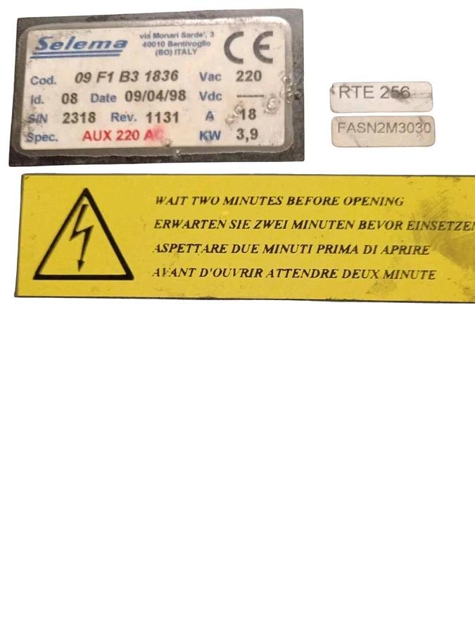 Usato SELEMA 09 F1 B3 1836 FORMULA F1